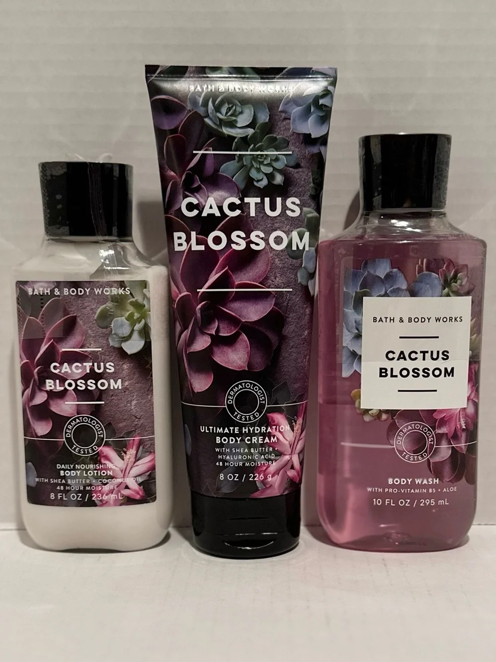 Bath & Body NEW Cactus Blossom Body Cream, Body Lotion & Body Wash